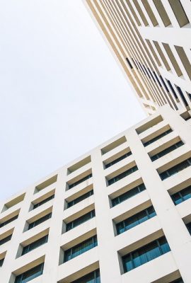 Abstract architecture and building with window exterior